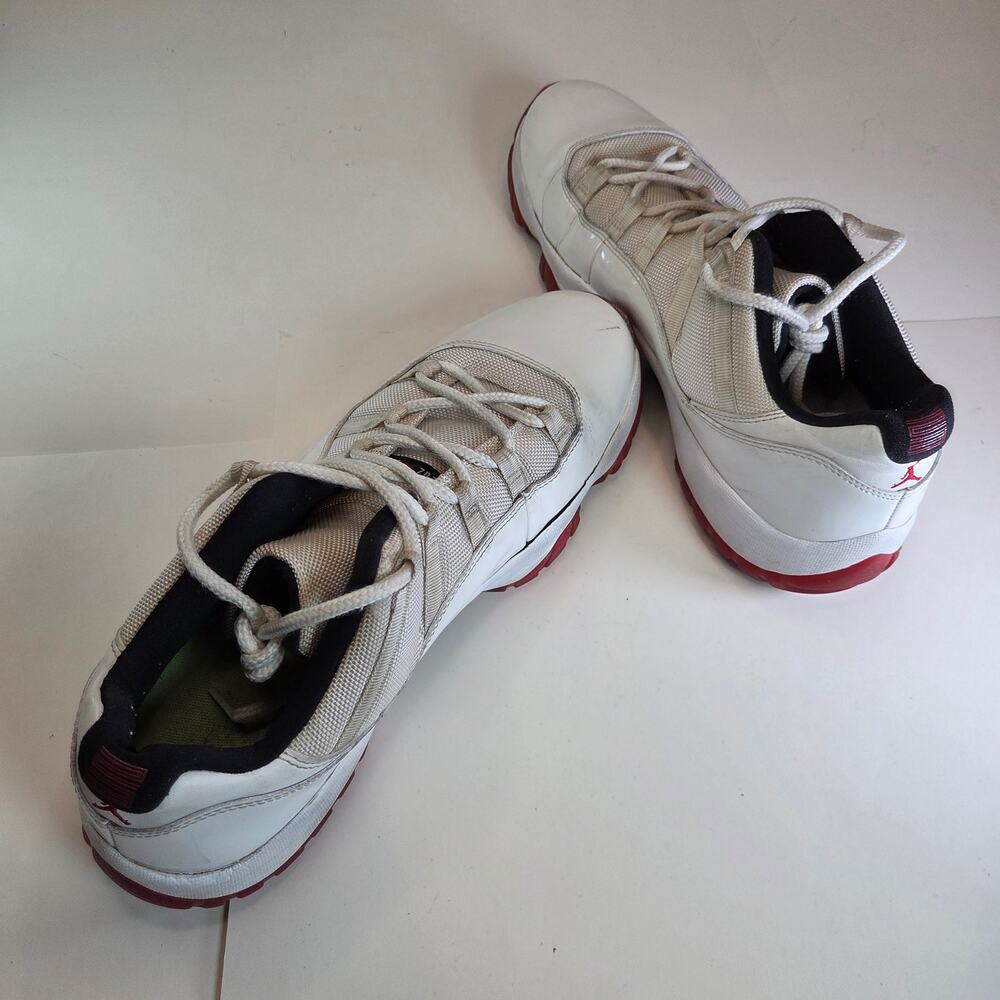 Nike Air Jordan 11 Retro Low Cherry 2012 White Red Size 13 528895-101